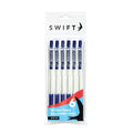 Swift Blue Retractable Ballpoint Pens 6 Pack