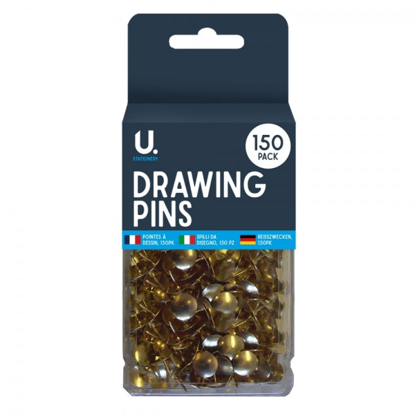 U. Stationery Drawing Pins 150 Pack