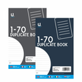 U. Stationery A5 Duplicate Book 1-70 - Carbon Copy Record Book