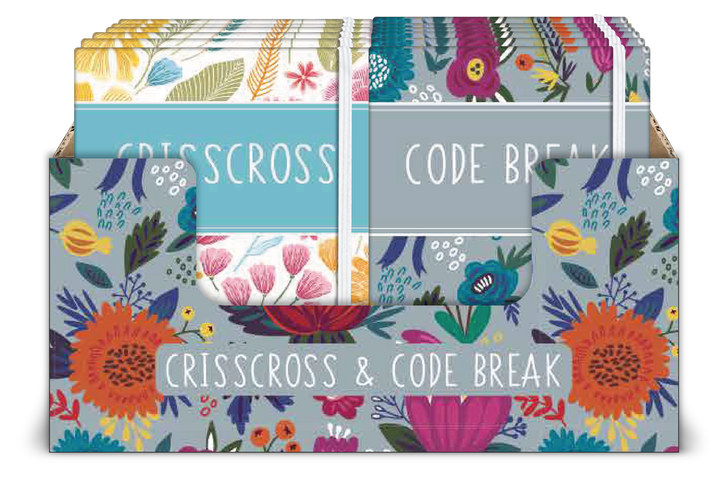 A6 Premium Criss Cross & Code Break Puzzle Book