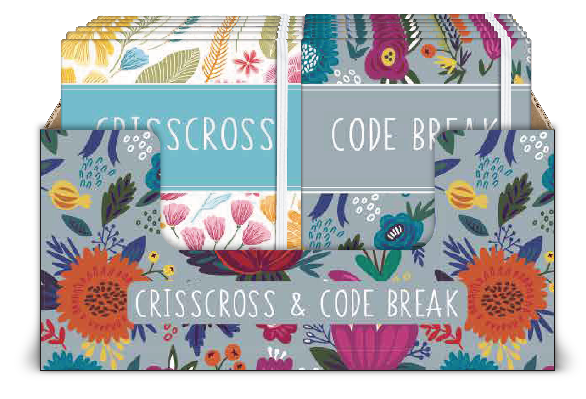 A6 Premium Criss Cross & Code Break Puzzle Book