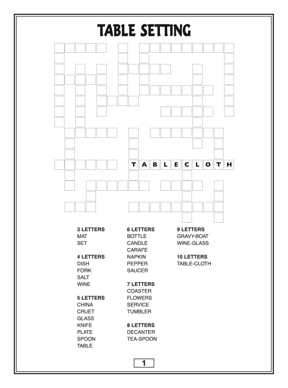 Criss Cross Puzzle Book