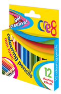 Colouring Pencils Half Size, 12 Pack