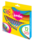 Jumbo Wax Crayons, 12 Pack