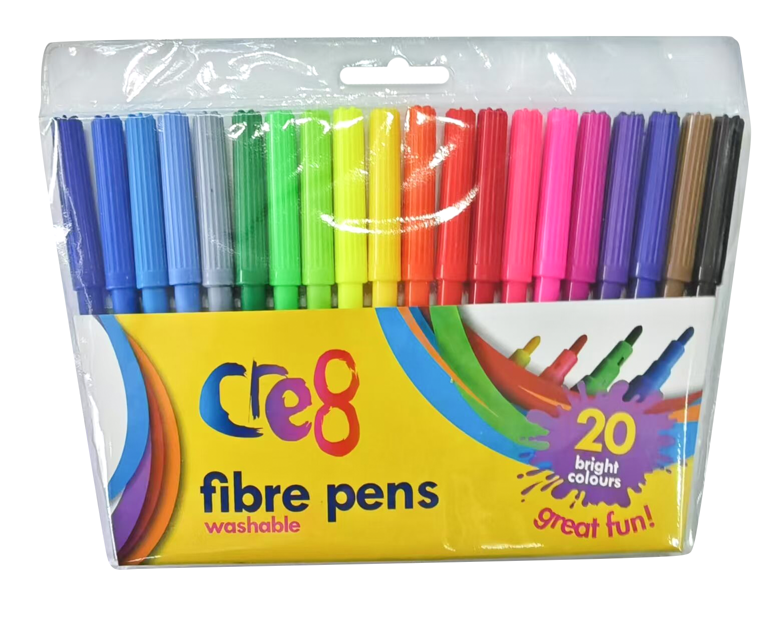 Fibre Pens, 20 Colours