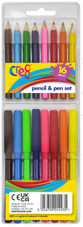 16 Piece Pencil & Pen Set