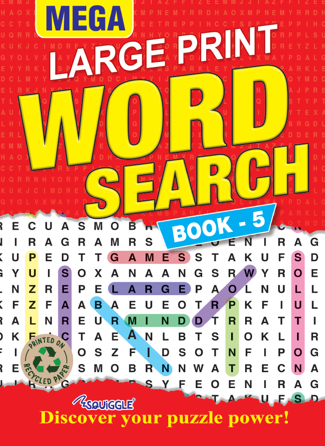 Mega Large Print Word Search Book Asst 1