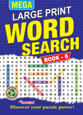 Mega Large Print Word Search Book Asst 1