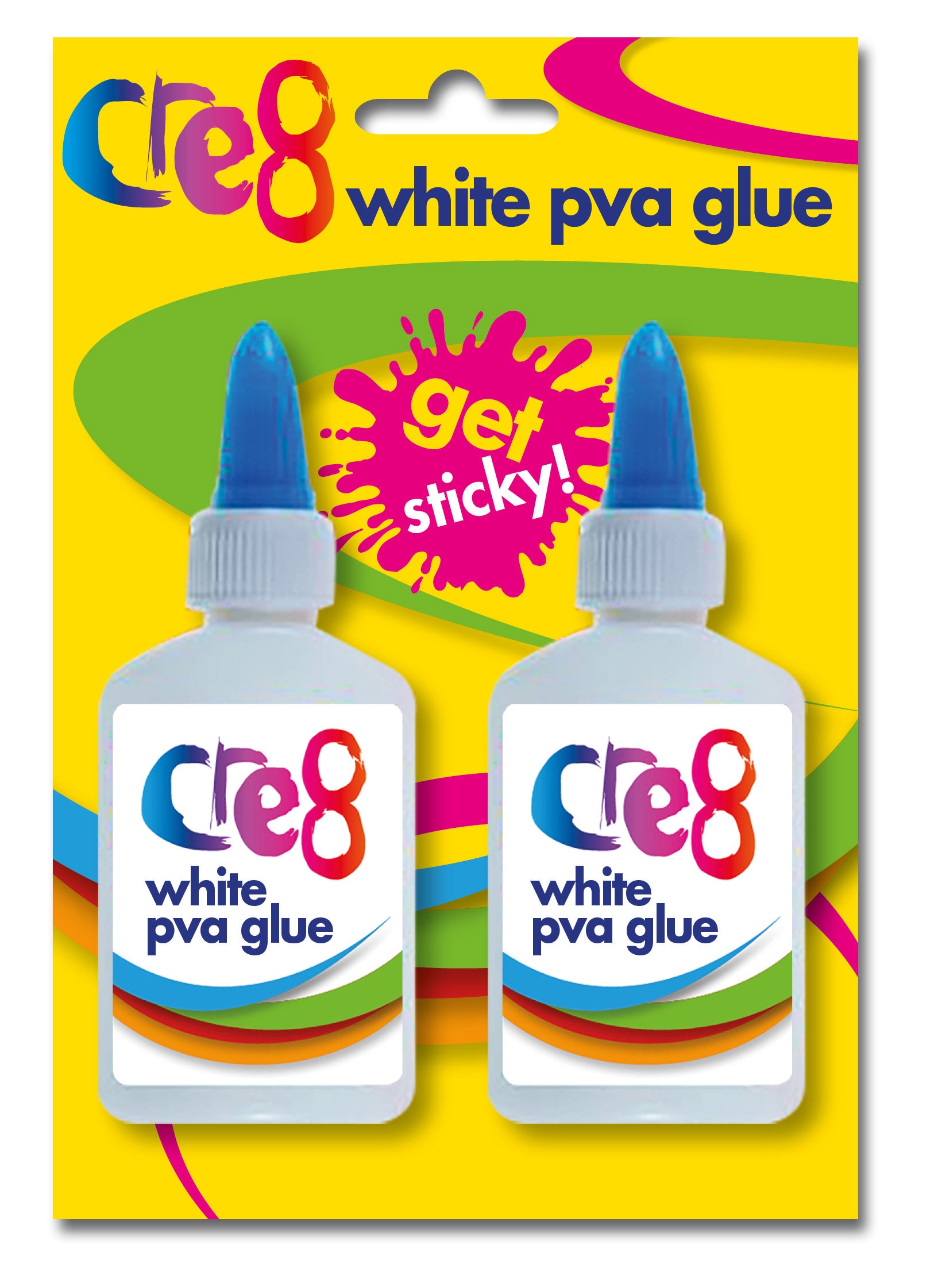 White PVA Glue, 2 Pack