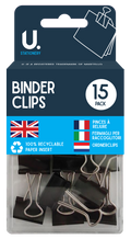 Binder Clips, 15 Pack