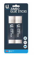 Jumbo Glue Sticks, 2 Pack
