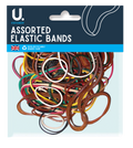 Elastic Bands, Coloured Assorted
