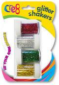 Glitter Shakers, 4 Pack Assorted