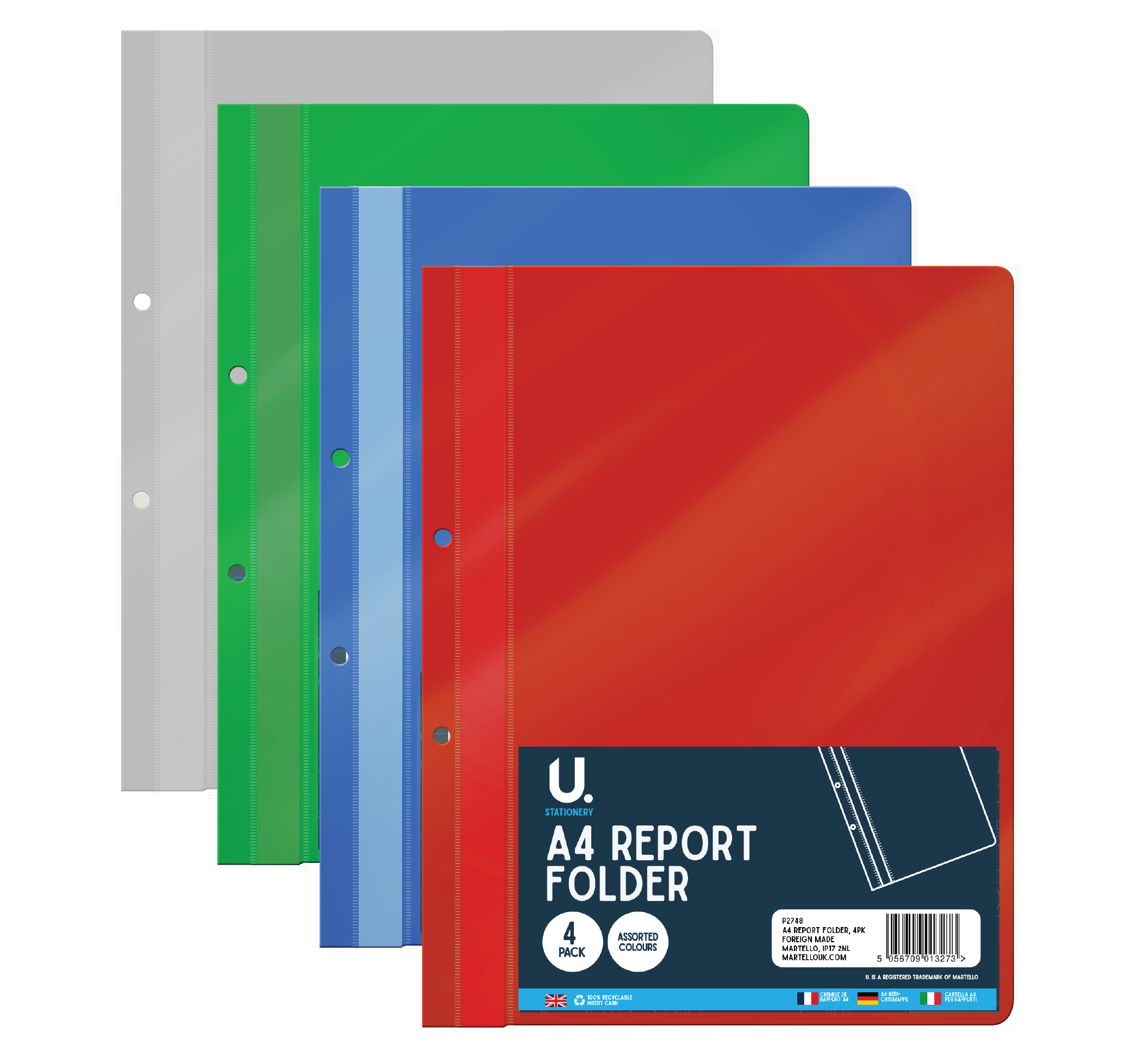 A4 Report Folder, 4 Pack