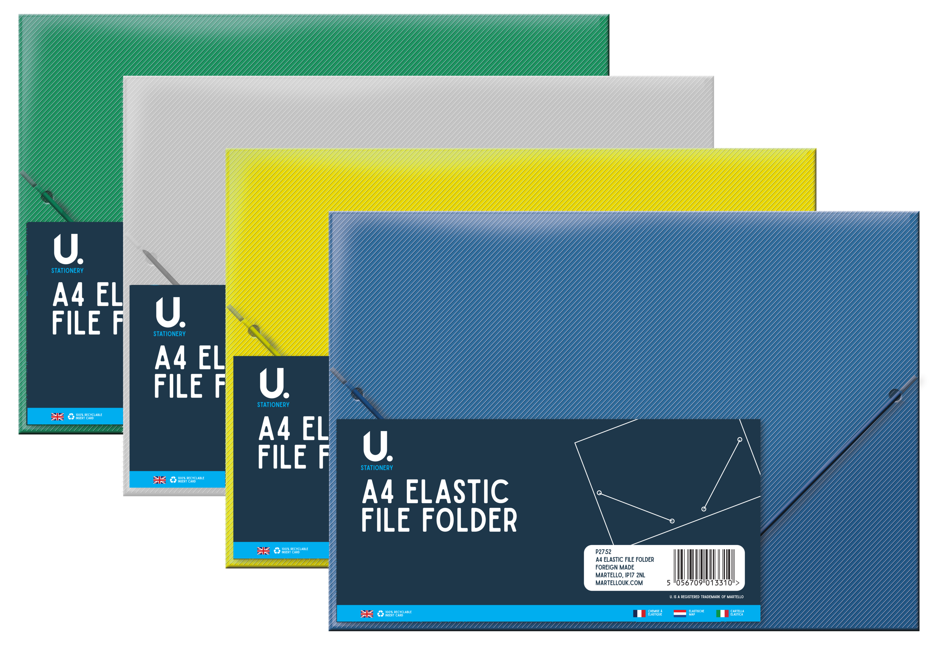 A4 Elastic File Folder