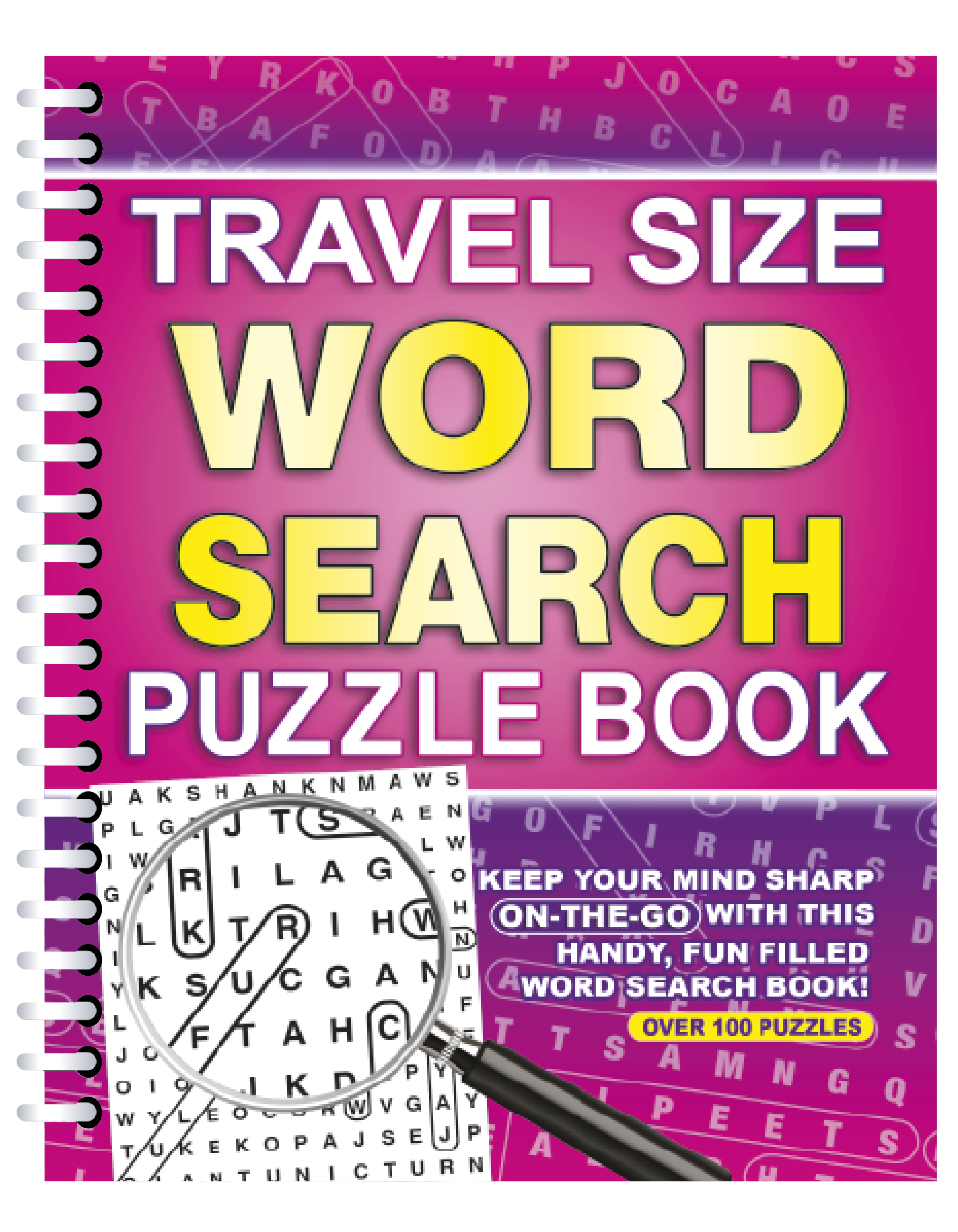 Travel Size Word Search Asst 1, Spiral Bound