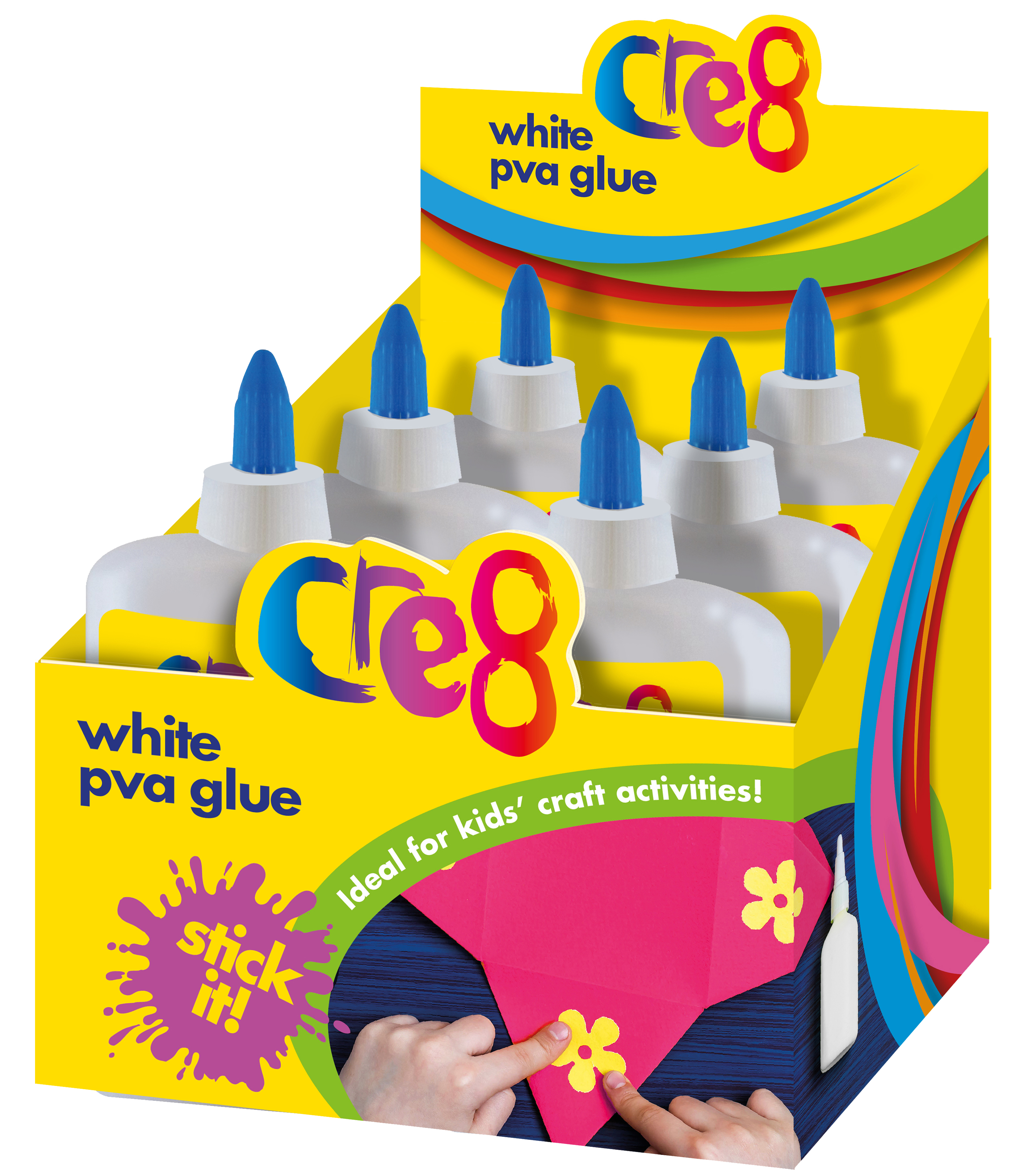 White PVA Craft Glue 150ml 6 Pack