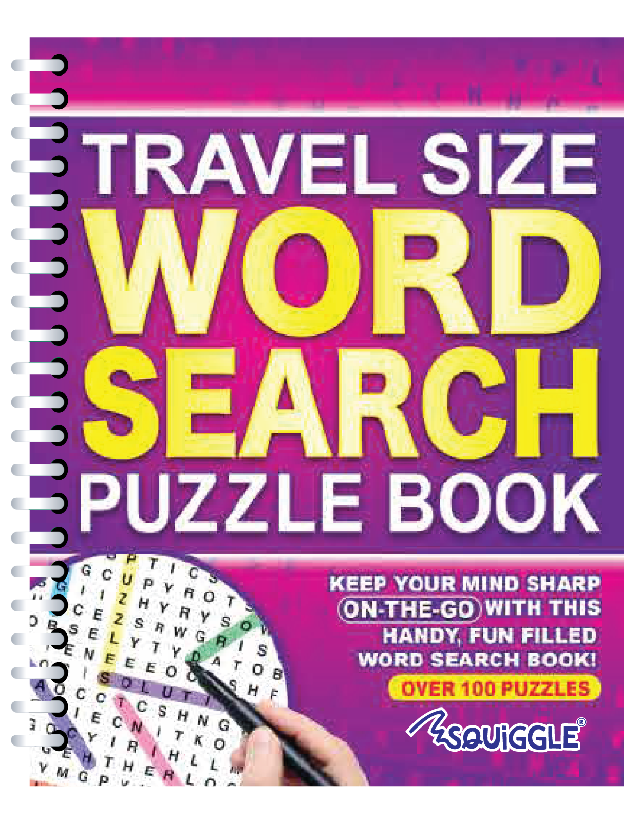 Travel Size Word Search Asst 2, Spiral Bound