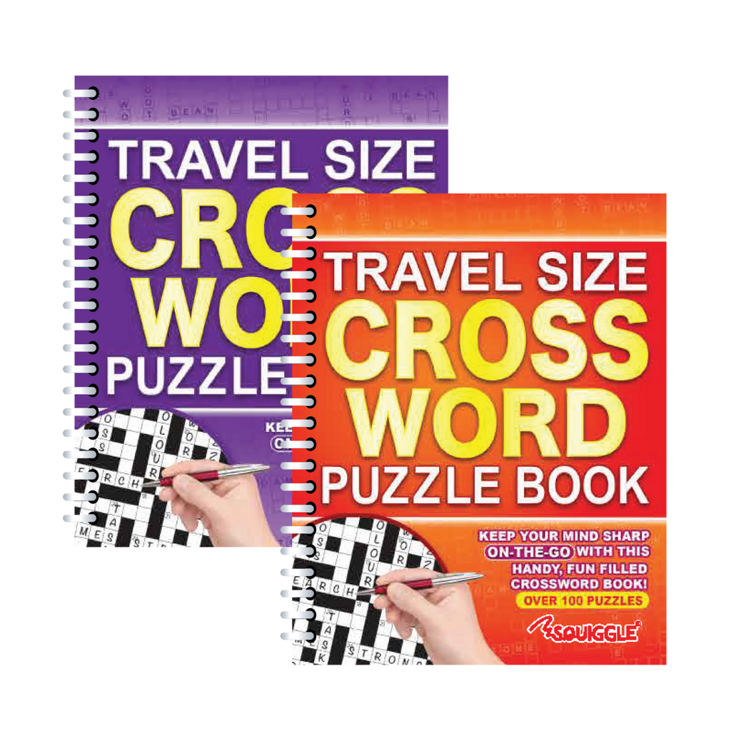 Travel Size Crossword, Spiral Bound