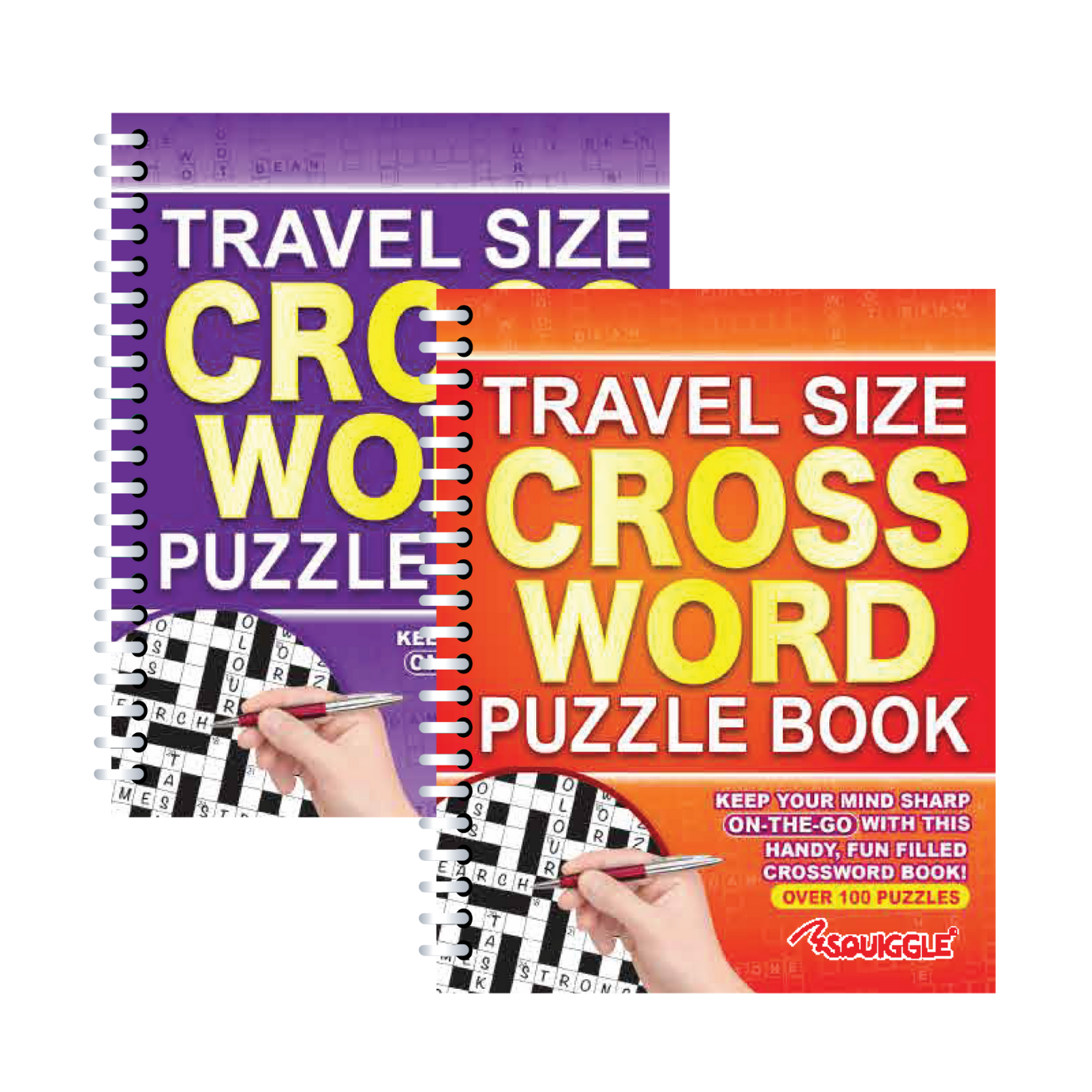 Travel Size Crossword, Spiral Bound