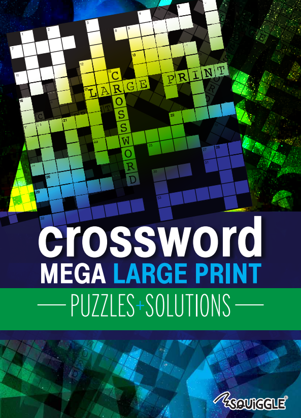 Mega Large Print Modern Crossword Book