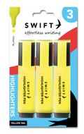 Highlighters, 3 Pack Yellow