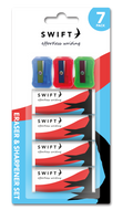 Eraser & Sharpener Set, 7 Piece