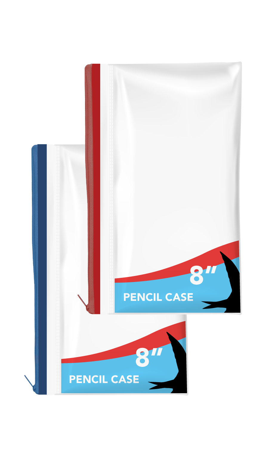 Clear Exam Pencil Case, 8"