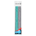30cm Ruler Set, 2 Pack - Bendy & Rigid
