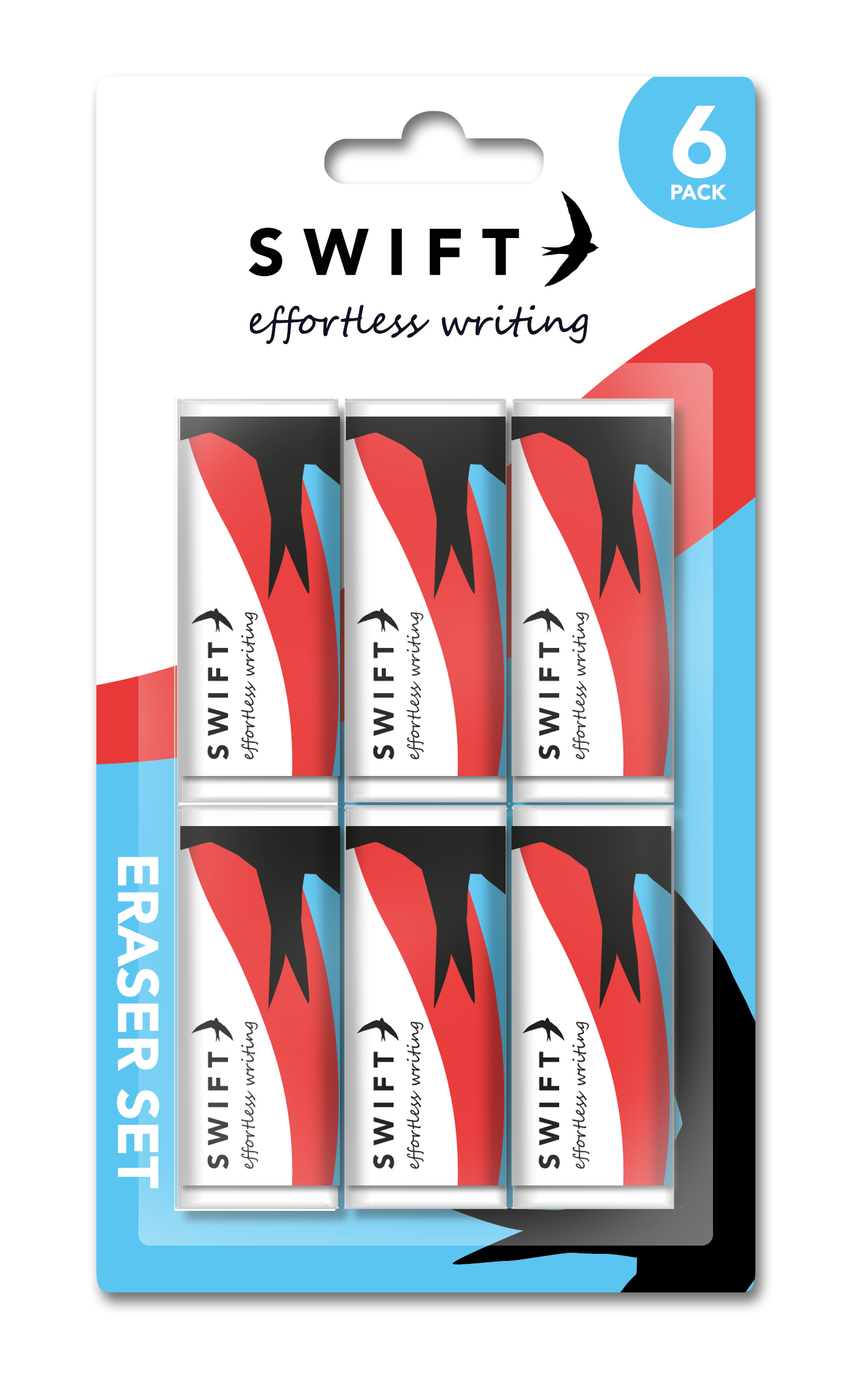 Eraser Set, 6 Piece