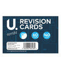 U. Stationery White Revision Cards 60 Pack – 140gsm