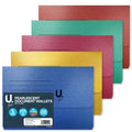 U. Stationery A4 350mm x 244mm Cardboard Document Wallet 5 Pack