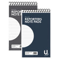 U. Stationery Reporters Note Pad 3 Pack – Spiral Bound 5” x 8”